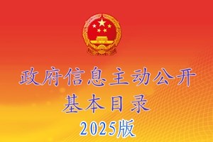 政府信息主动公开基本目录（2025版）