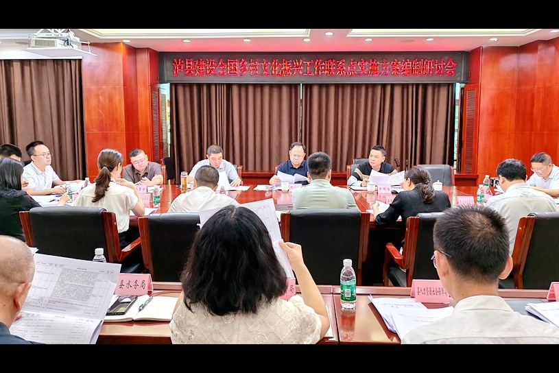 周仁树主持召开泸县建设全国乡村文化振兴工作联系点实施方案编制研讨会