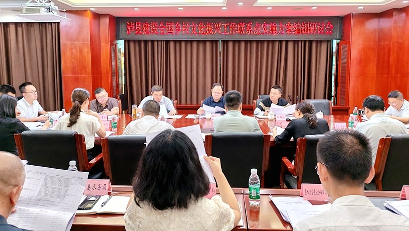 周仁树主持召开泸县建设全国乡村文化振兴工作联系点实施方案编制研讨会