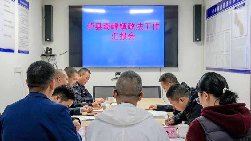 熊茂材率队到奇峰镇督导基层政法工作