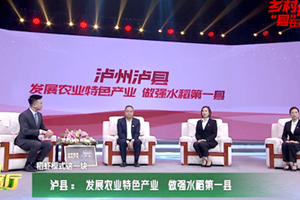 泸县：发展农业特色产业 做强水稻第一县